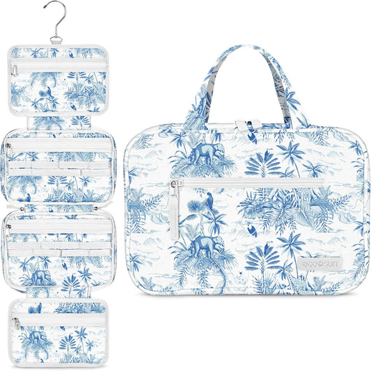 Hanging Travel Toiletry Bag — Designed in Hawaii — Water-resistant Travel Organizer for Bathroom Accessories